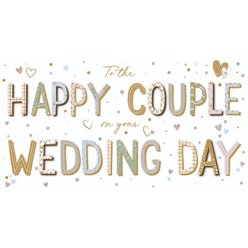 Picture of HAPPY COUPLE WEDDING DAY CARD